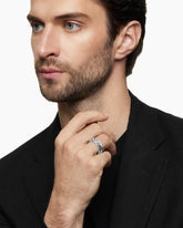 Chevron Band Ring in Sterling Silver, 9mm